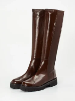 Konstantin Starke – Langschaftstiefel aus Lammleder braun