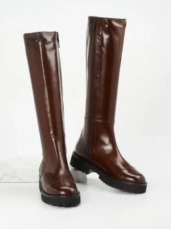 Konstantin Starke – Langschaftstiefel aus Lammleder braun