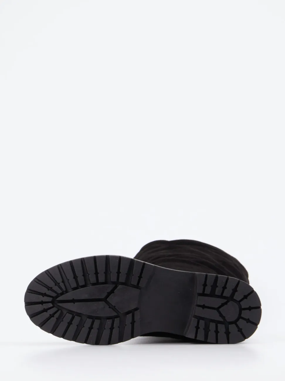 Konstantin Starke – Langschaftstiefel aus Veloursleder schwarz