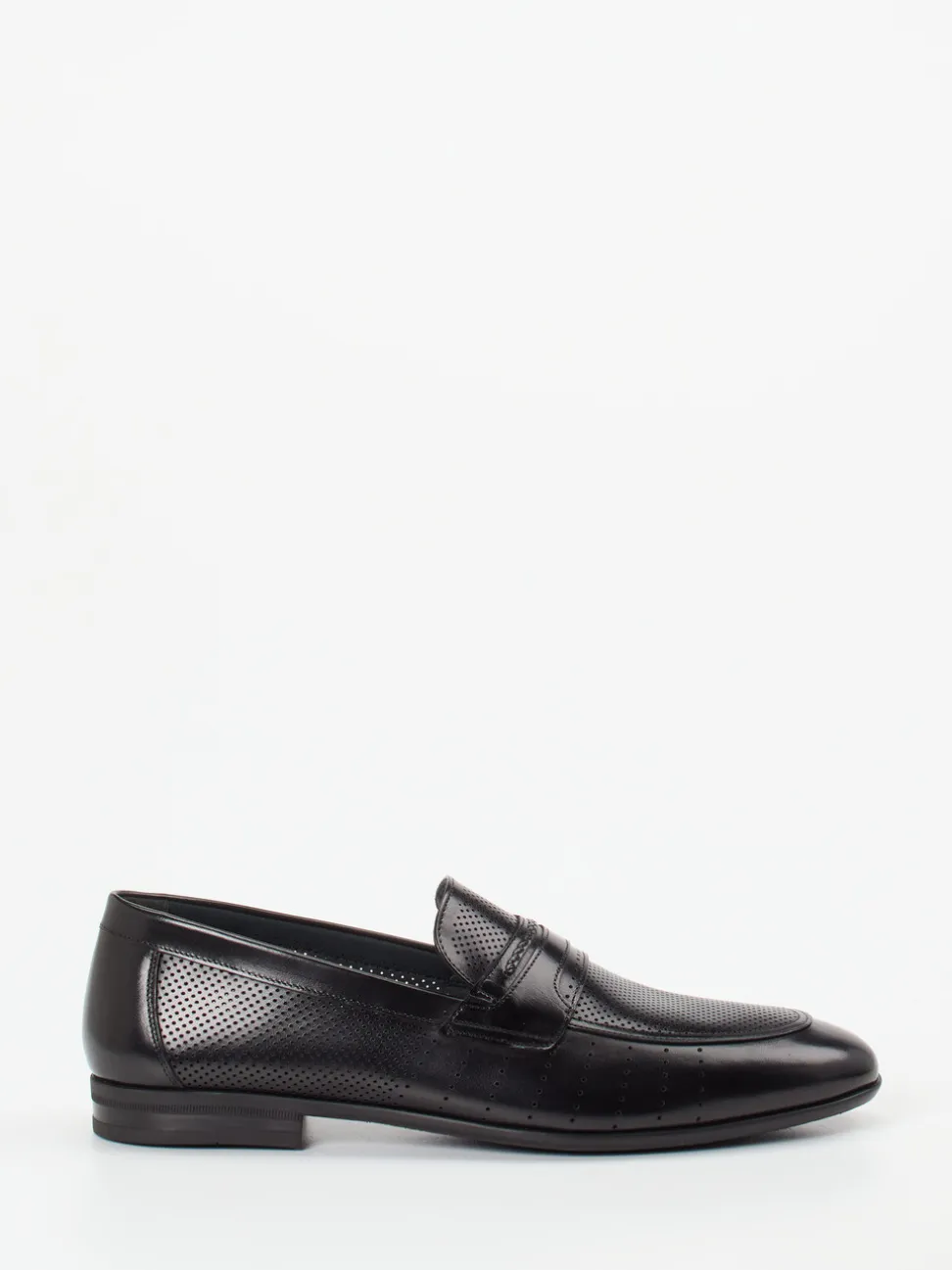 Konstantin Starke – Loafer aus geprägtem Leder schwarz