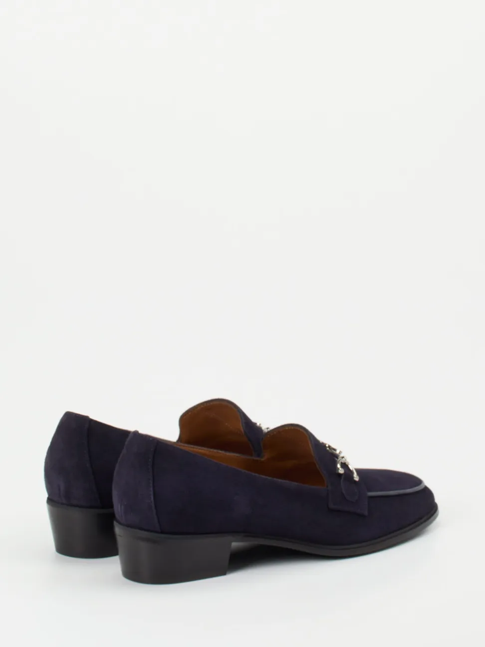 Konstantin Starke – Loafer aus Veloursleder Dunkelblau