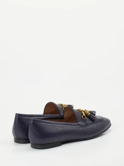 Konstantin Starke – Loafer aus Lammleder Dunkelblau