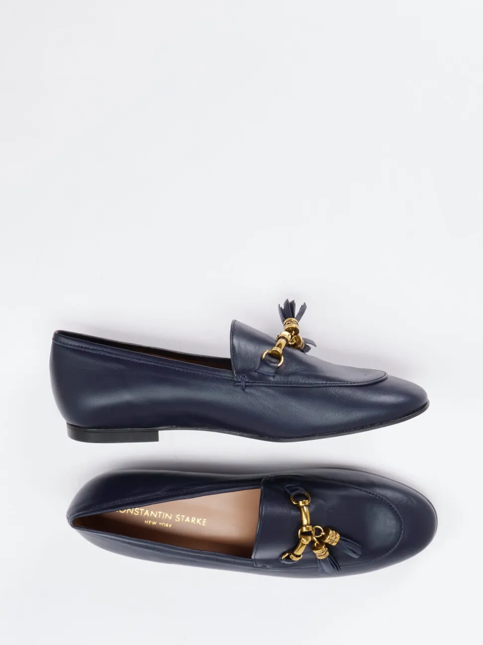 Konstantin Starke – Loafer aus Lammleder Dunkelblau