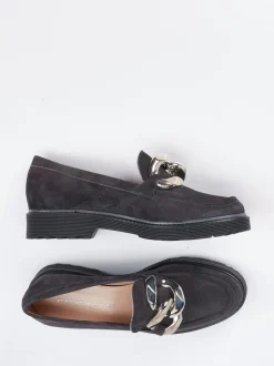 Konstantin Starke – Loafer aus Veloursleder Anthrazit