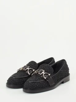 Konstantin Starke – Loafer aus Bouclé-Textil Schwarz