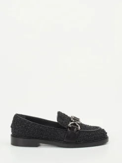 Konstantin Starke – Loafer aus Bouclé-Textil Schwarz