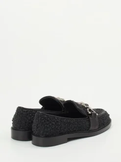 Konstantin Starke – Loafer aus Bouclé-Textil Schwarz