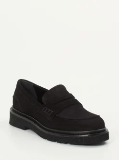 Konstantin Starke – Loafer aus Veloursleder schwarz