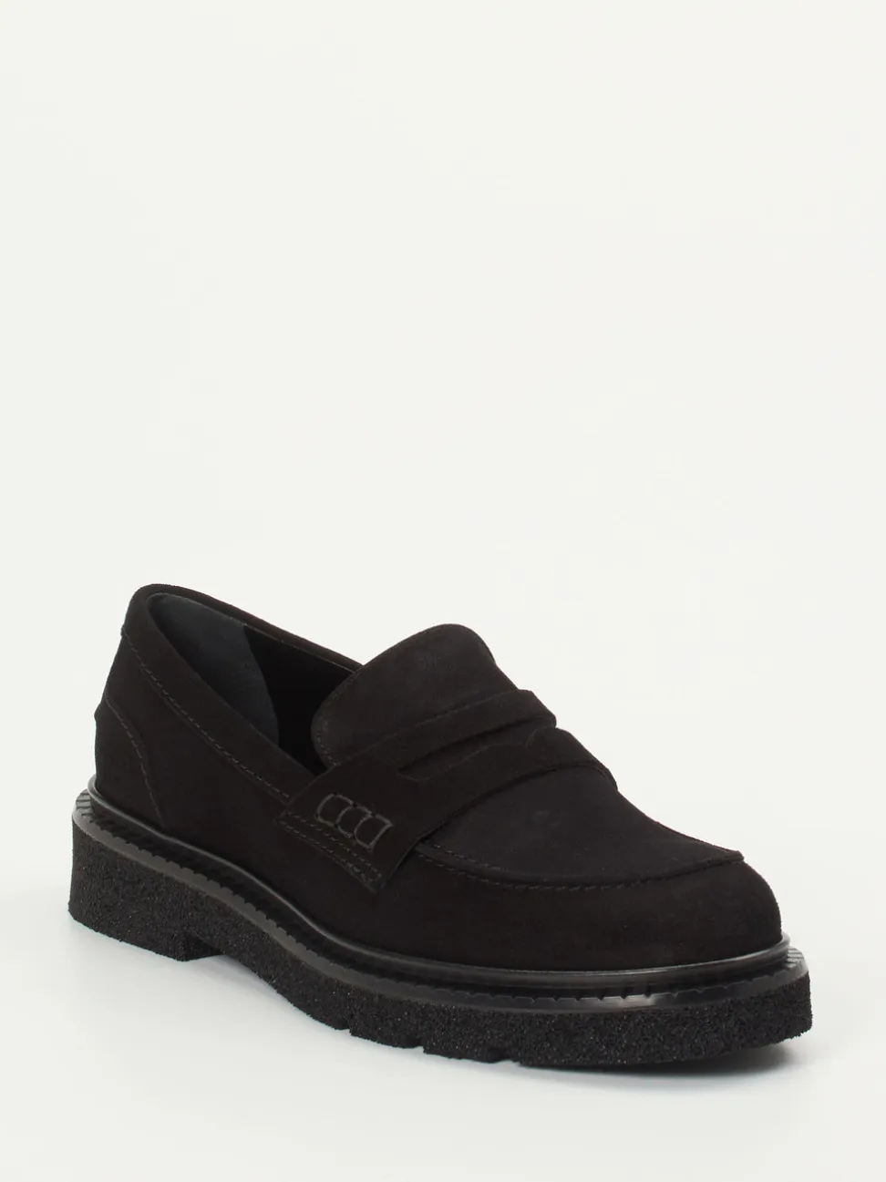 Konstantin Starke – Loafer aus Veloursleder schwarz
