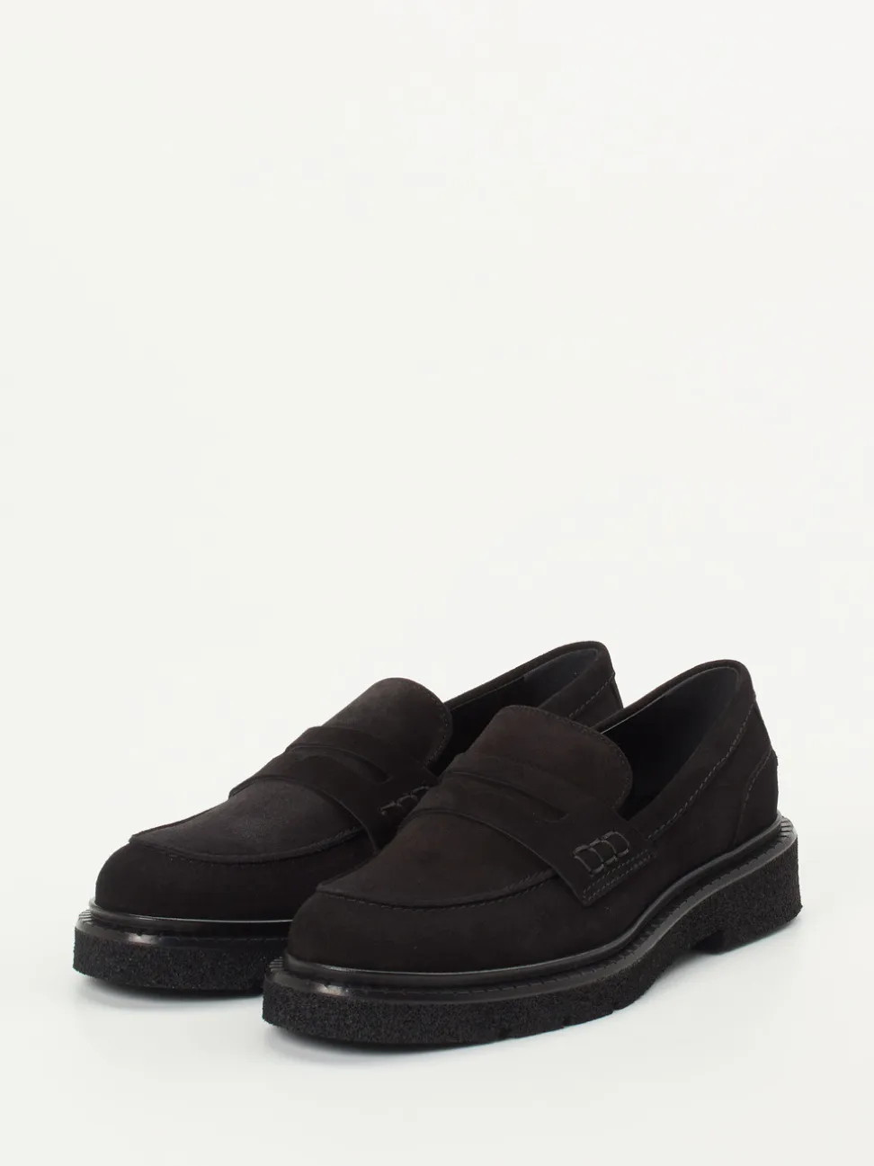 Konstantin Starke – Loafer aus Veloursleder schwarz