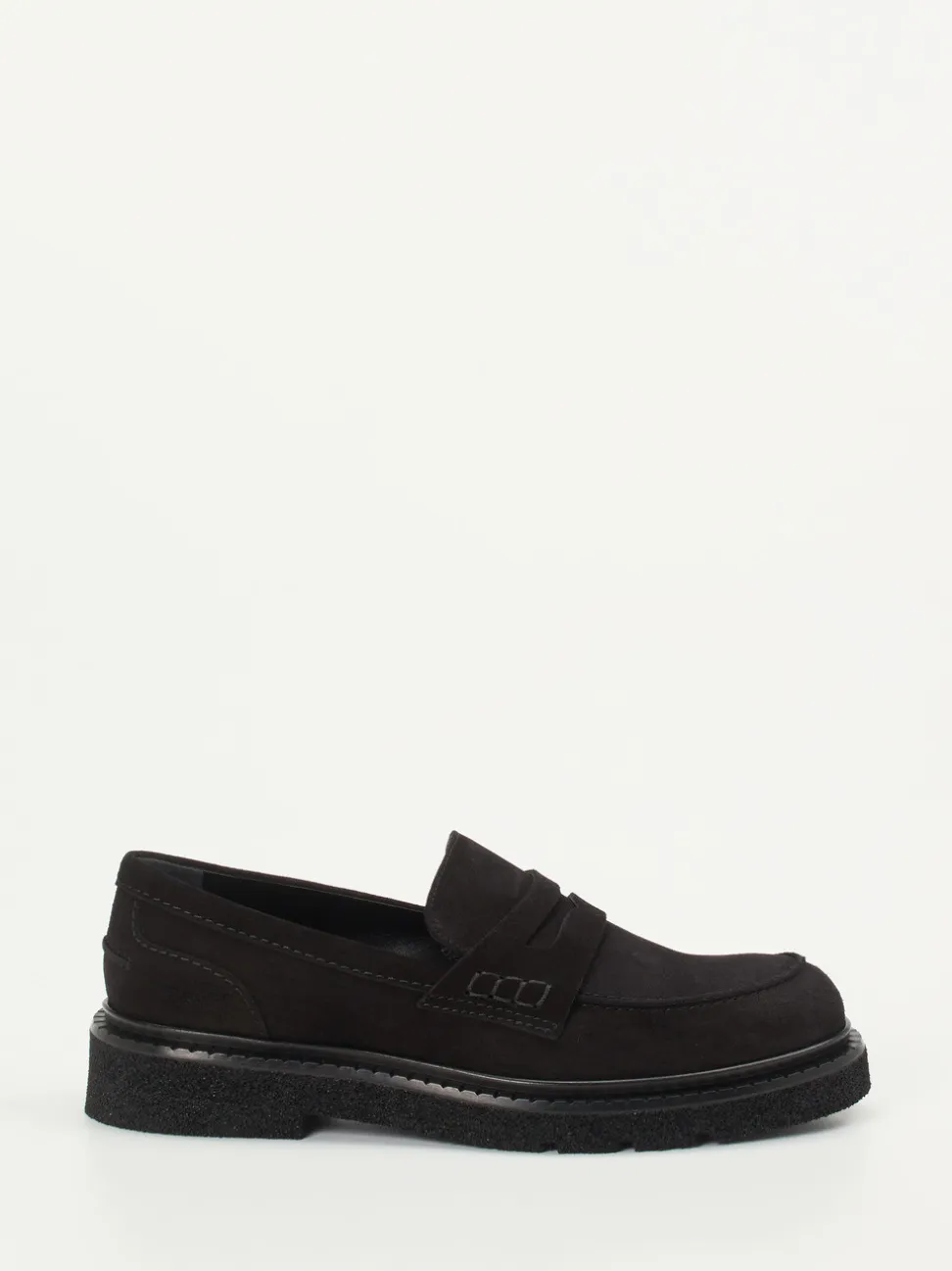 Konstantin Starke – Loafer aus Veloursleder schwarz