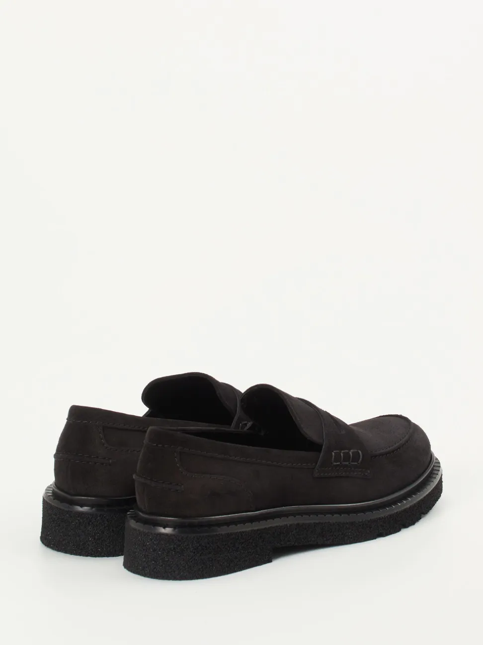 Konstantin Starke – Loafer aus Veloursleder schwarz