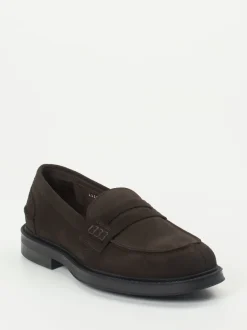 Konstantin Starke – Loafer aus Veloursleder Dunkelbraun
