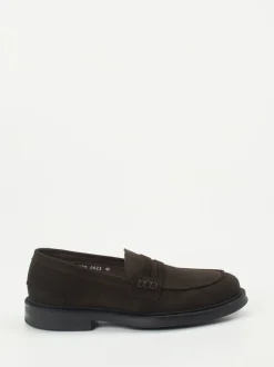 Konstantin Starke – Loafer aus Veloursleder Dunkelbraun