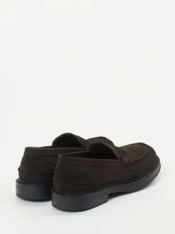 Konstantin Starke – Loafer aus Veloursleder Dunkelbraun