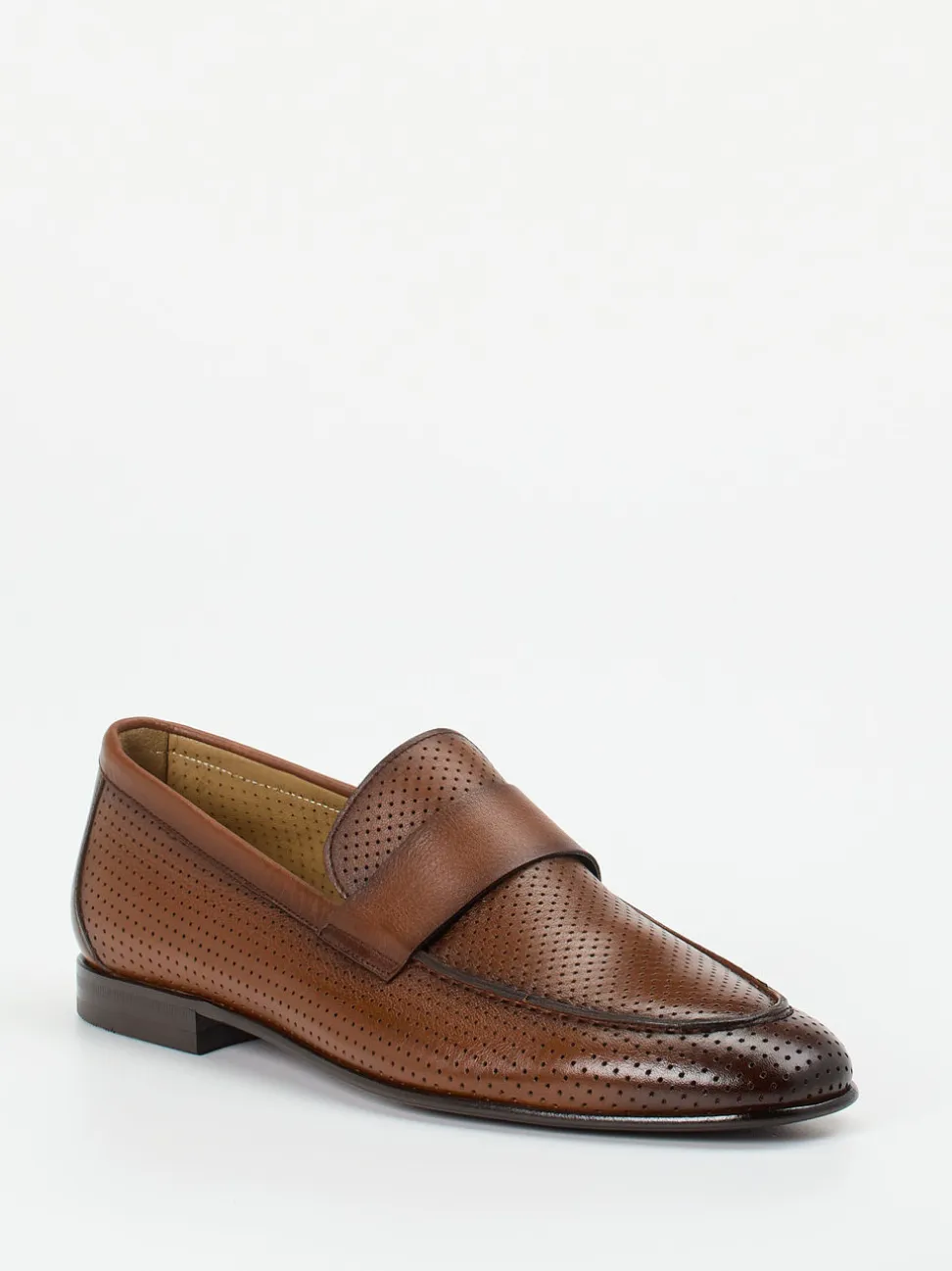 Konstantin Starke – Loafer aus geprägtem Leder braun