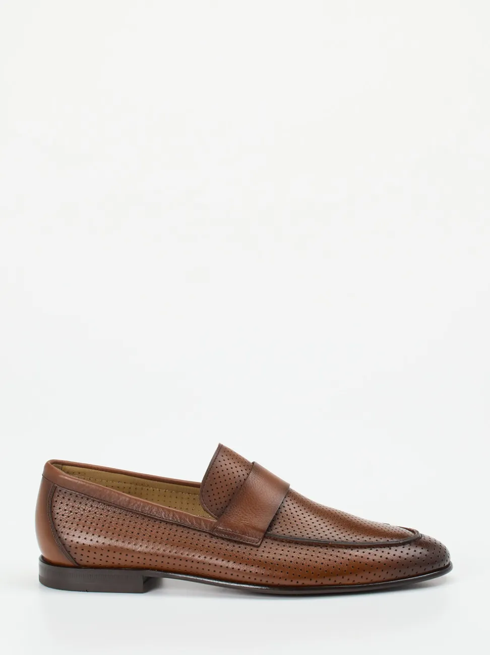 Konstantin Starke – Loafer aus geprägtem Leder braun