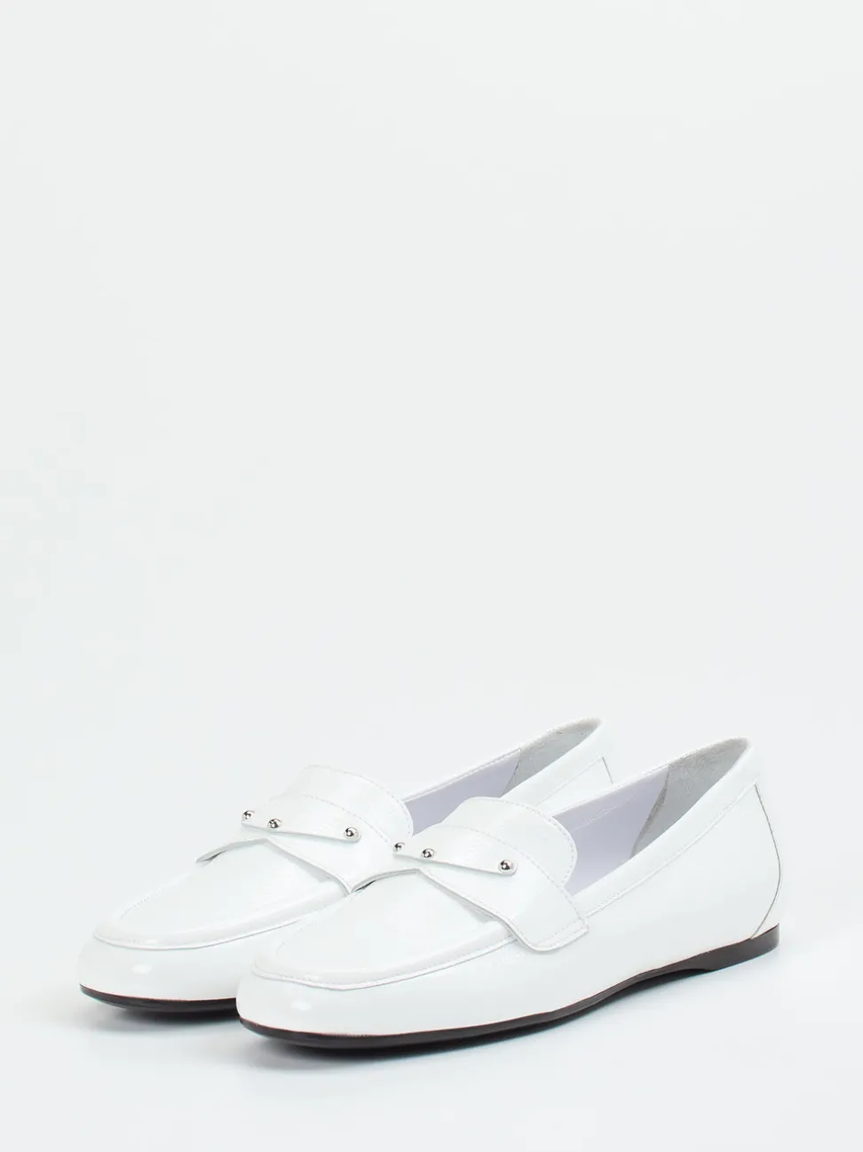 Konstantin Starke – Loafer aus Lackleder Weiß