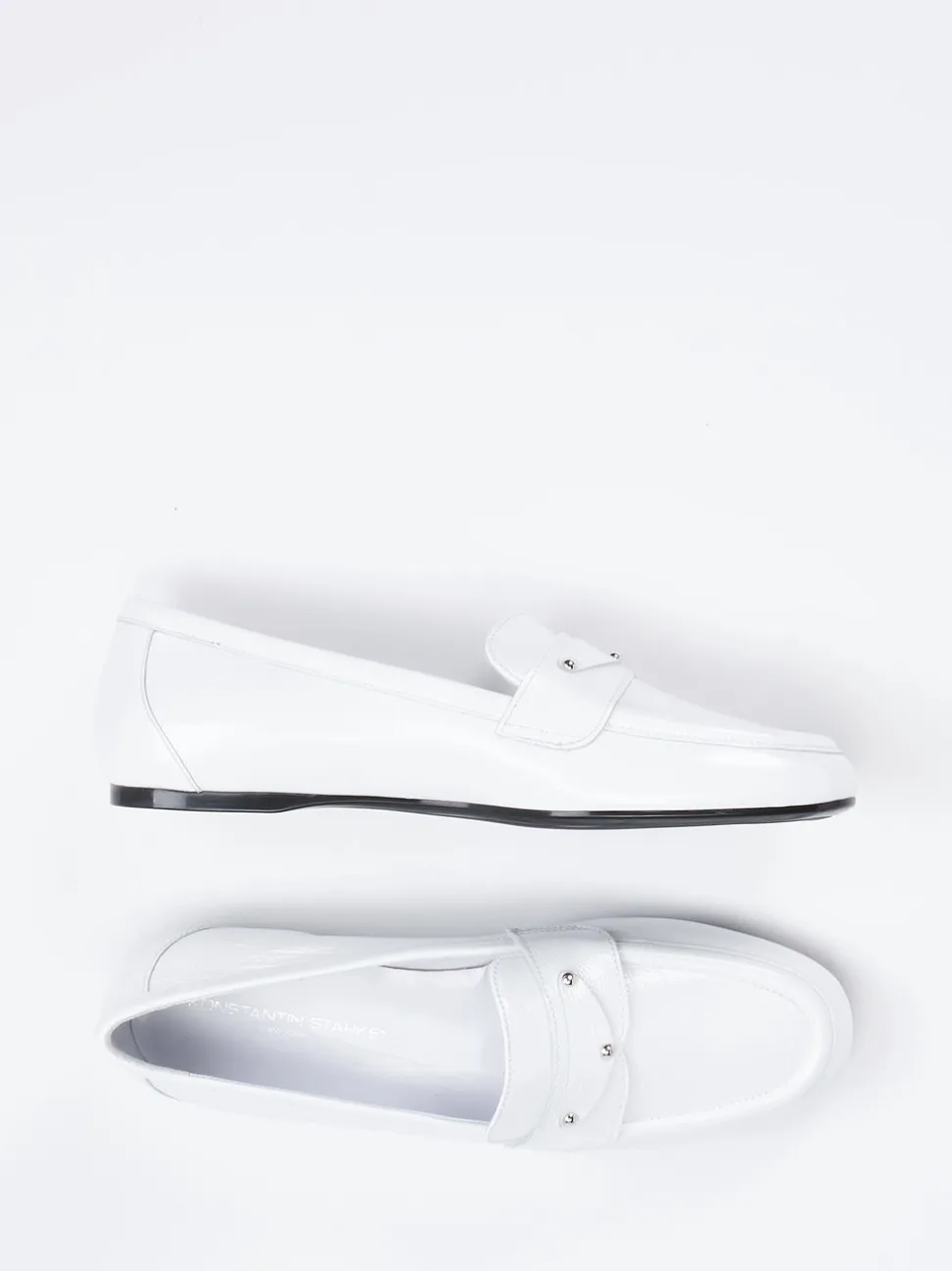 Konstantin Starke – Loafer aus Lackleder Weiß