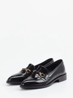 Konstantin Starke – Loafer aus Hochglanzleder schwarz