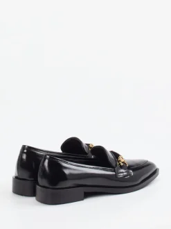 Konstantin Starke – Loafer aus Hochglanzleder schwarz