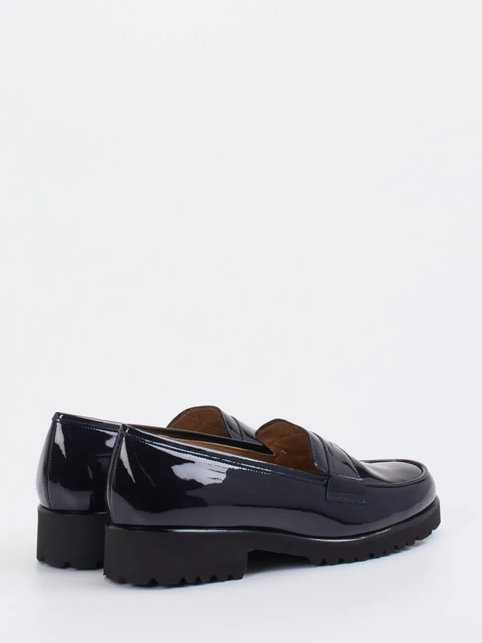 Konstantin Starke – Loafer aus Lackleder Blau