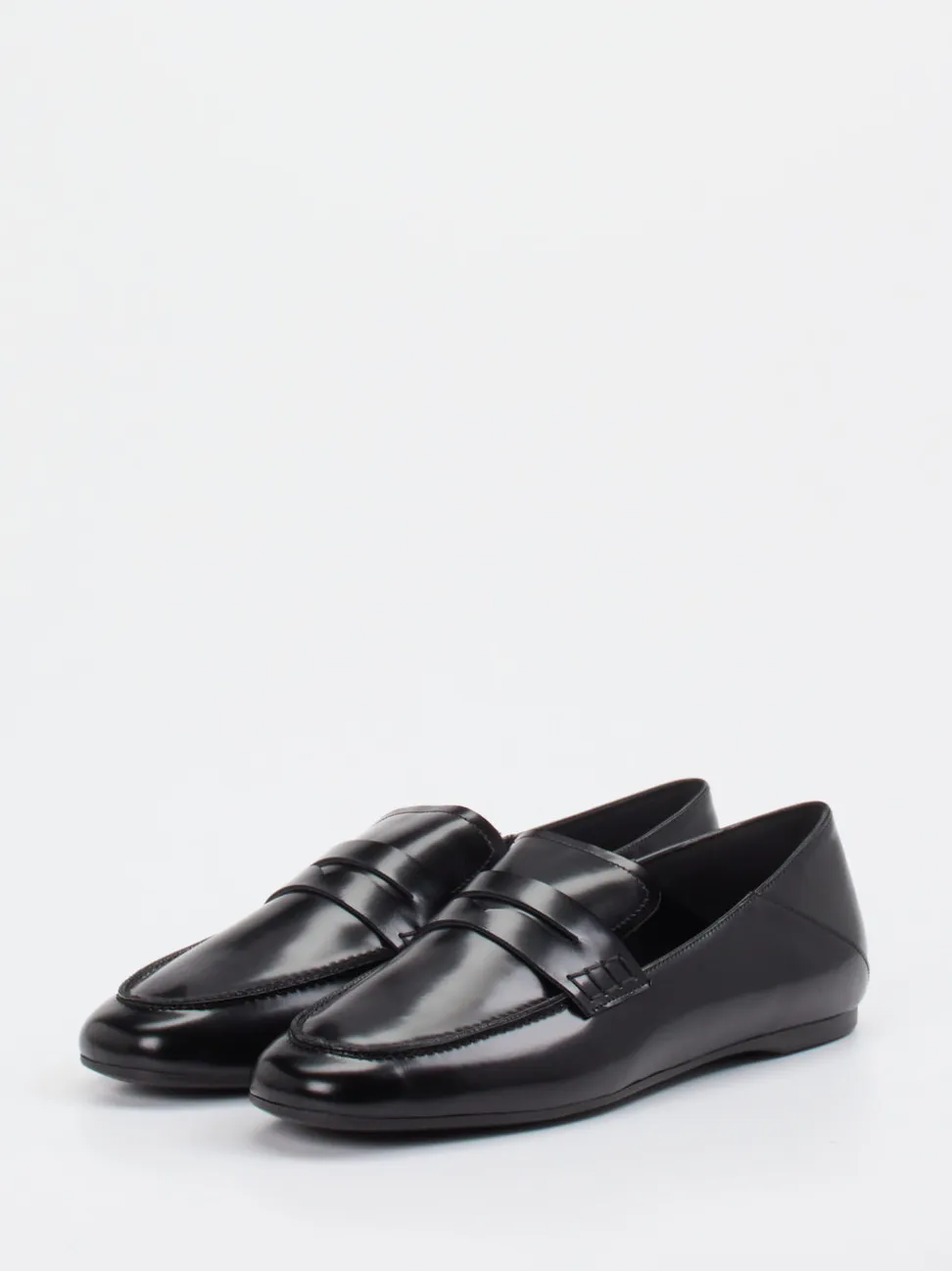 Konstantin Starke – Loafer aus Hochglanzleder schwarz