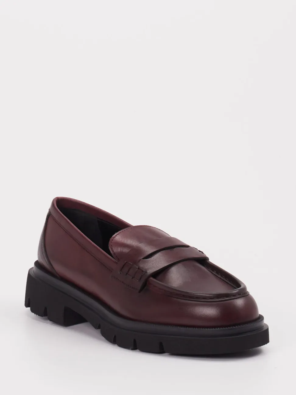 Konstantin Starke – Loafer aus Kalbleder Bordeaux
