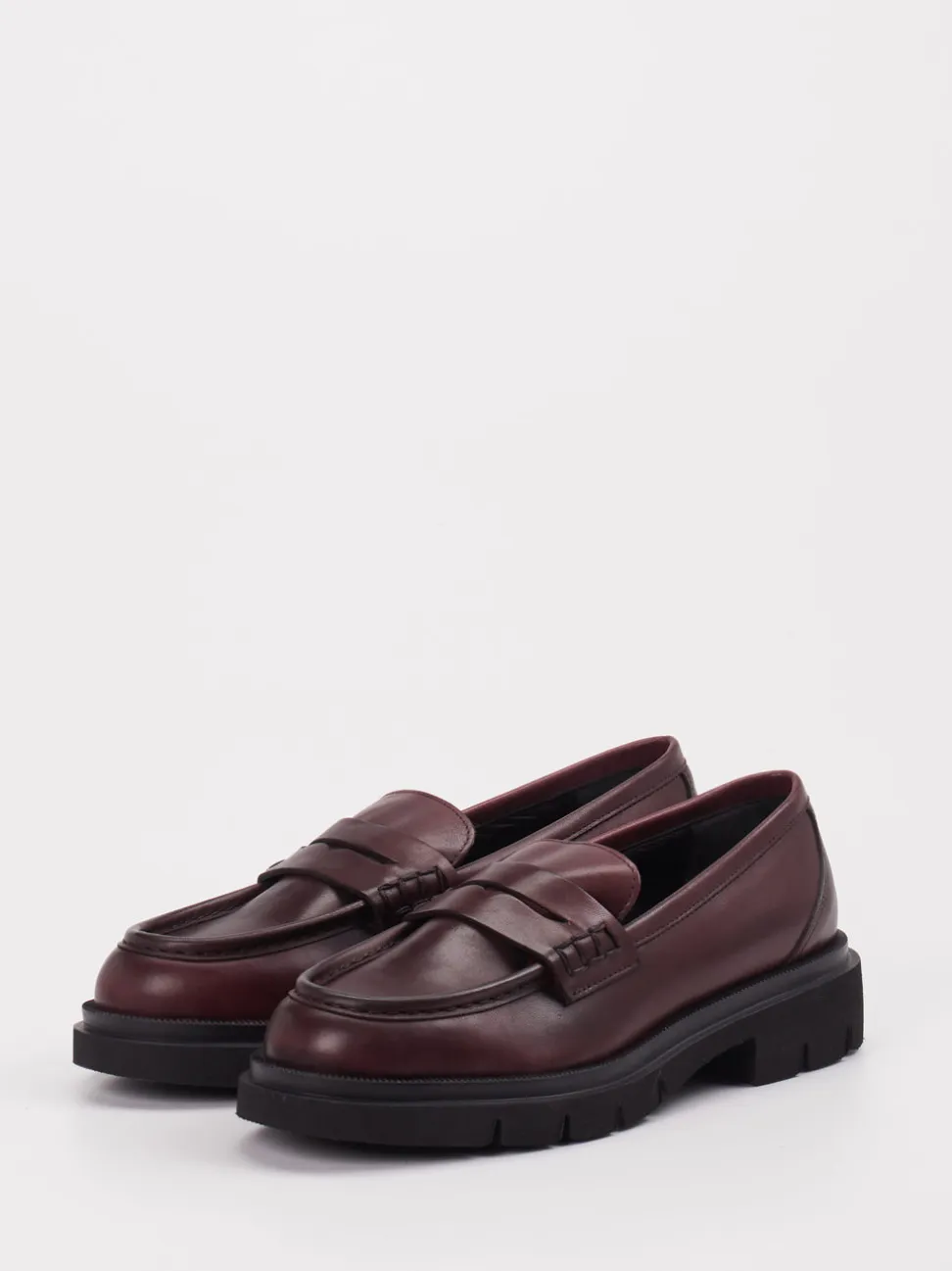 Konstantin Starke – Loafer aus Kalbleder Bordeaux