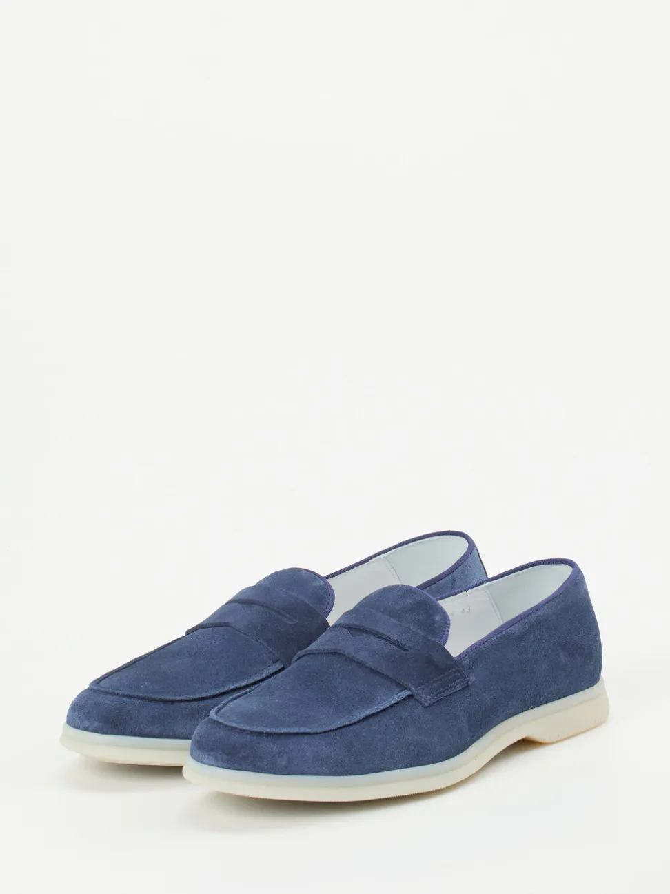 Konstantin Starke – Loafer aus Veloursleder marineblau