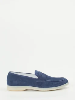Konstantin Starke – Loafer aus Veloursleder marineblau