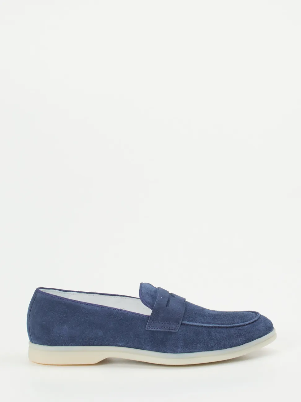 Konstantin Starke – Loafer aus Veloursleder marineblau
