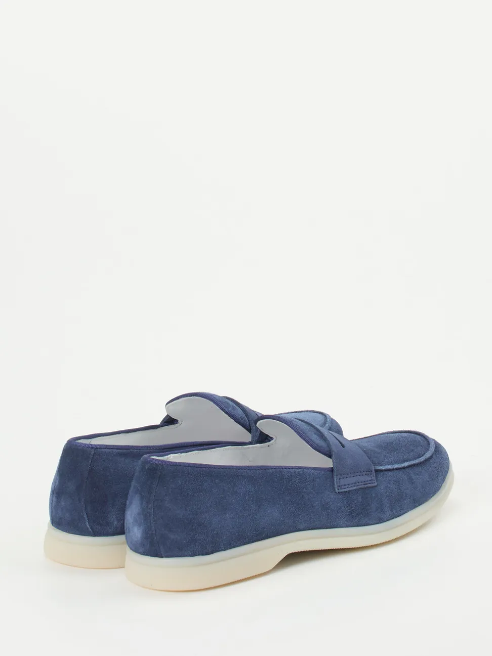 Konstantin Starke – Loafer aus Veloursleder marineblau
