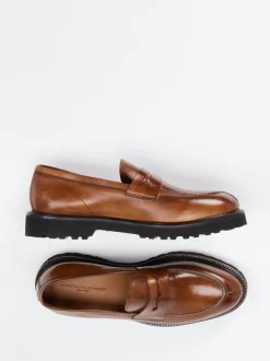 Konstantin Starke – Loafer aus Büffelleder cognacbraun