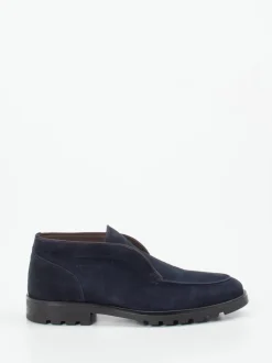 Konstantin Starke – Loafer aus Veloursleder Dunkelblau