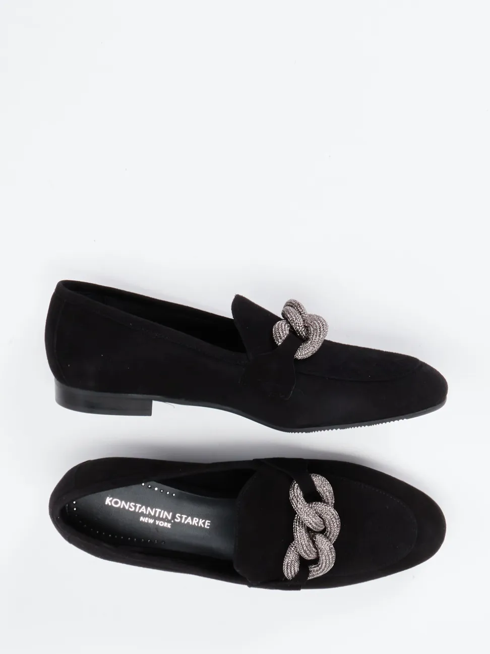 Konstantin Starke – Loafer aus Veloursleder Schwarz