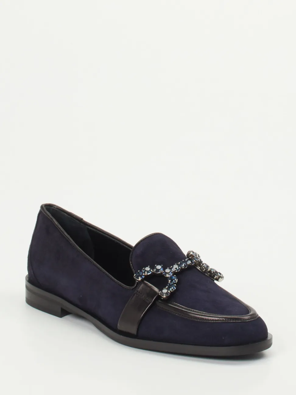 Konstantin Starke – Loafer aus Veloursleder Dunkelblau