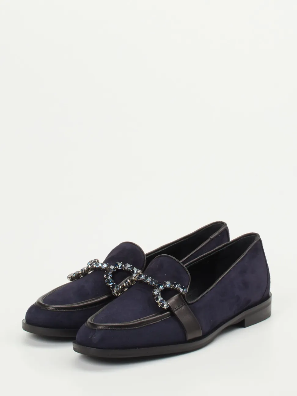 Konstantin Starke – Loafer aus Veloursleder Dunkelblau