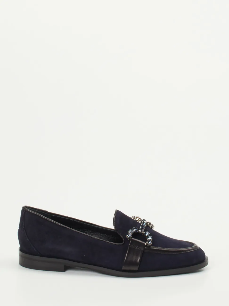 Konstantin Starke – Loafer aus Veloursleder Dunkelblau