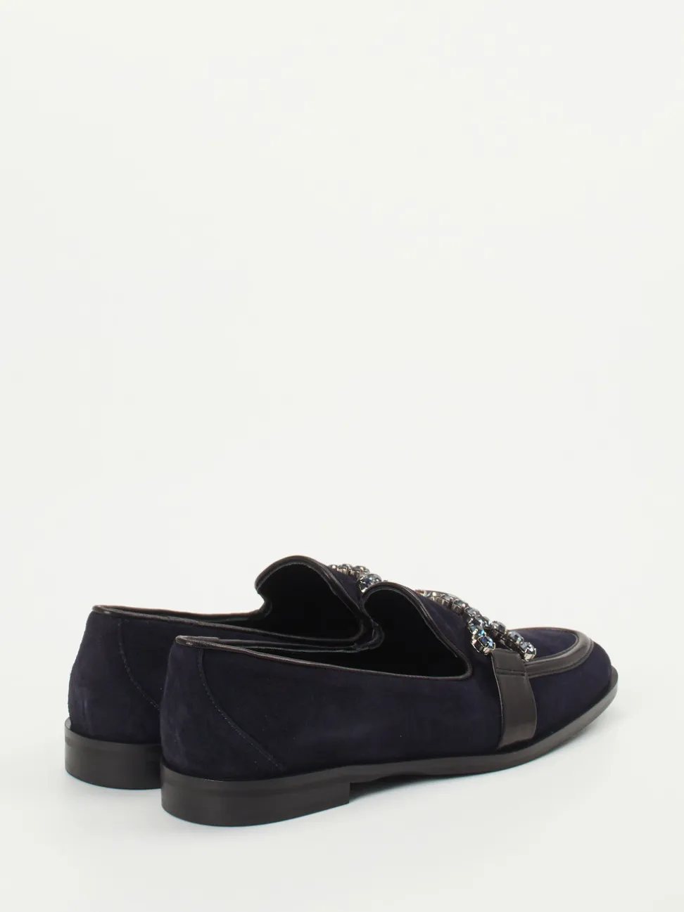 Konstantin Starke – Loafer aus Veloursleder Dunkelblau