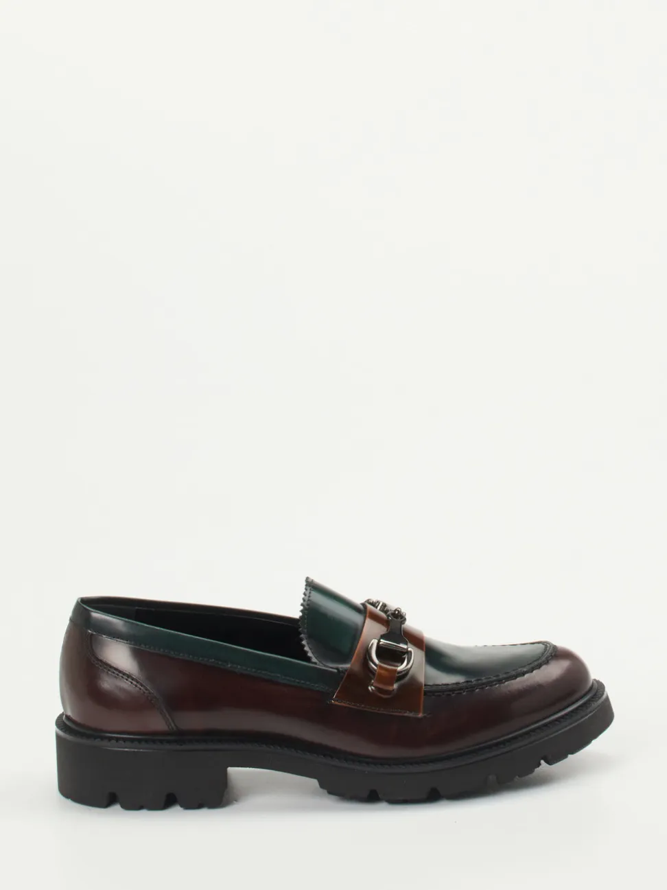 Konstantin Starke – Loafer aus Hochglanzleder Bicolor