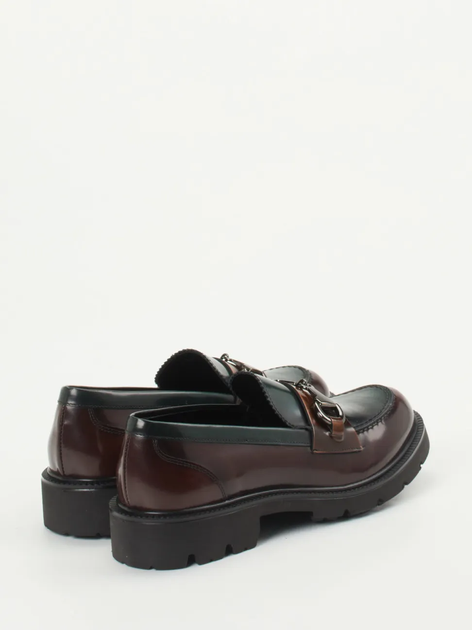 Konstantin Starke – Loafer aus Hochglanzleder Bicolor