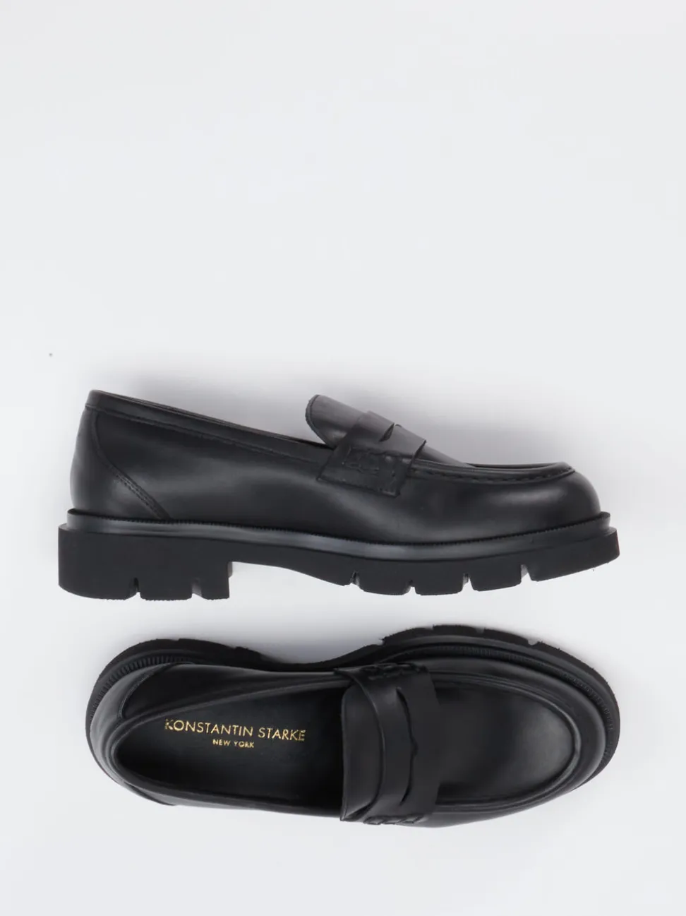 Konstantin Starke – Loafer aus Kalbleder schwarz