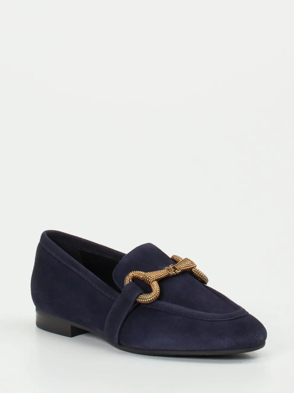 Konstantin Starke – Loafer aus Veloursleder Dunkelblau