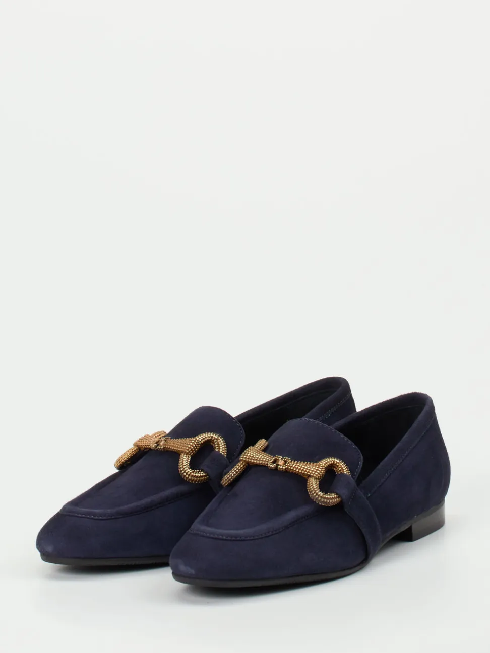 Konstantin Starke – Loafer aus Veloursleder Dunkelblau