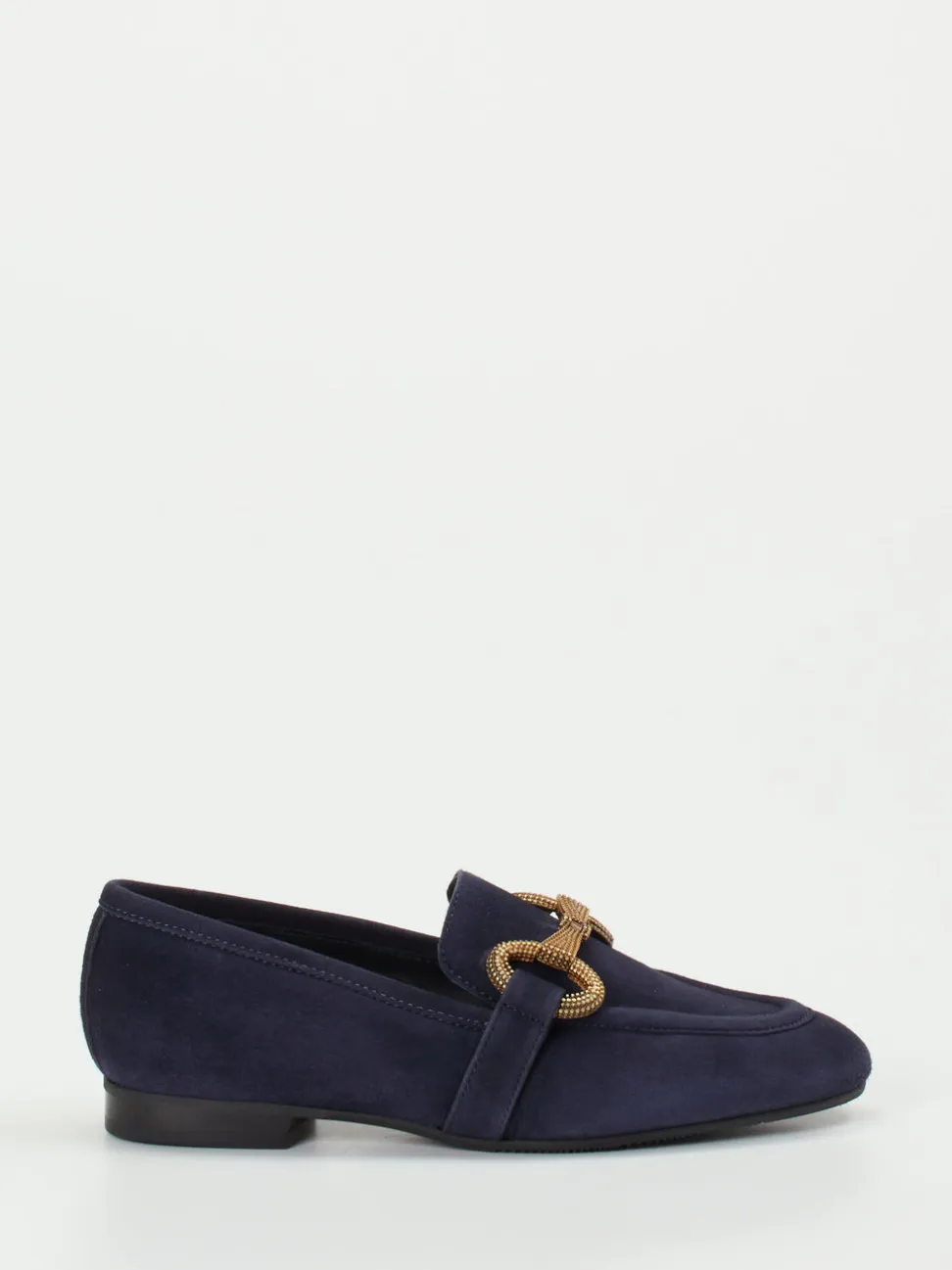 Konstantin Starke – Loafer aus Veloursleder Dunkelblau