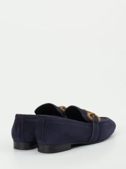 Konstantin Starke – Loafer aus Veloursleder Dunkelblau
