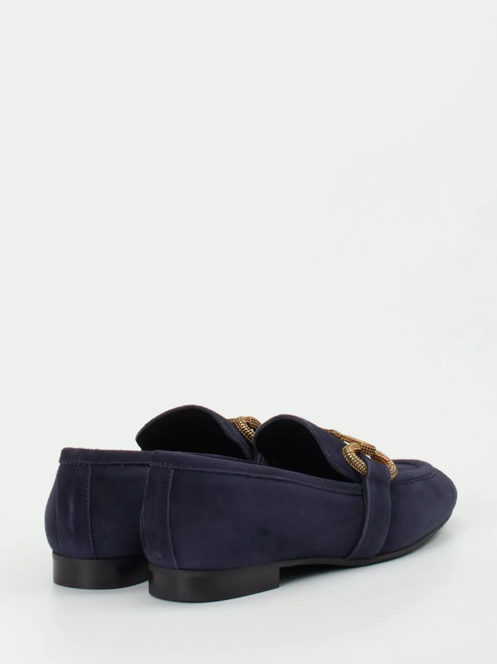 Konstantin Starke – Loafer aus Veloursleder Dunkelblau