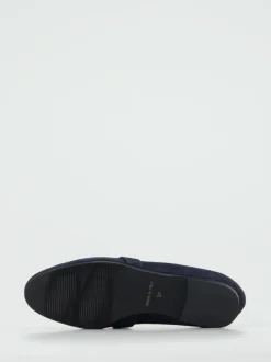 Konstantin Starke – Loafer aus Veloursleder Dunkelblau