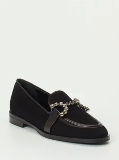 Konstantin Starke – Loafer aus Veloursleder Schwarz